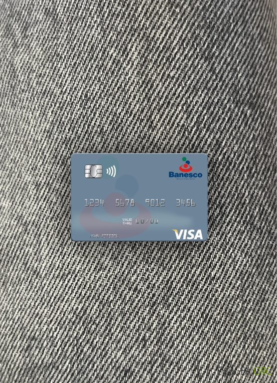 Venezuela Banesco Banco Carte visa universelle photolook recto